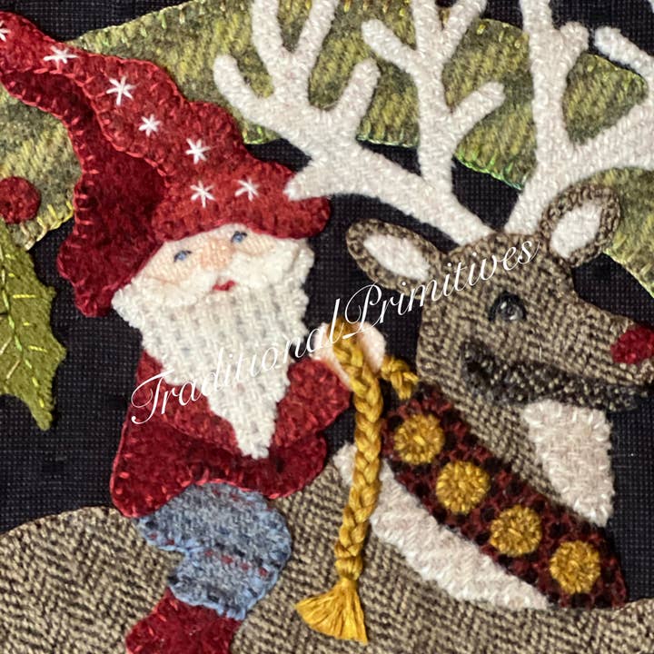 Traditional Primitives - Wholesale Craft Sewing Kit - Dashing Through the Snow Wool Applique Pattern3