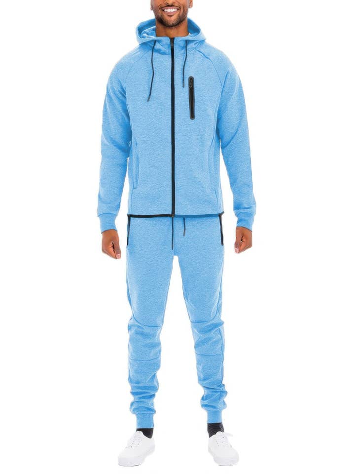 CC Wholesale Clothing - Wholesale Lounge Set - Men's - Mens Full Zip Sweat Pant Sweat Set13