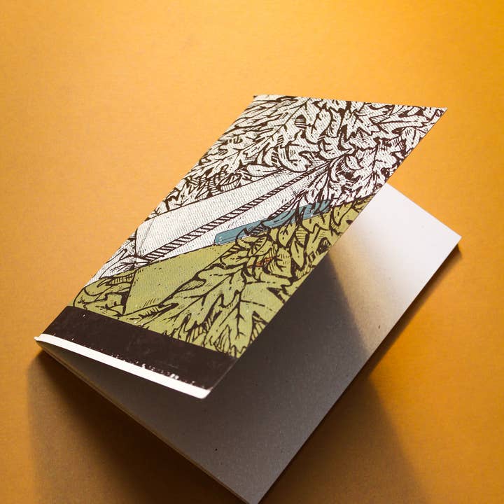 Screen Printed Travel Notebook for wholesale by Field Sparrow Studio