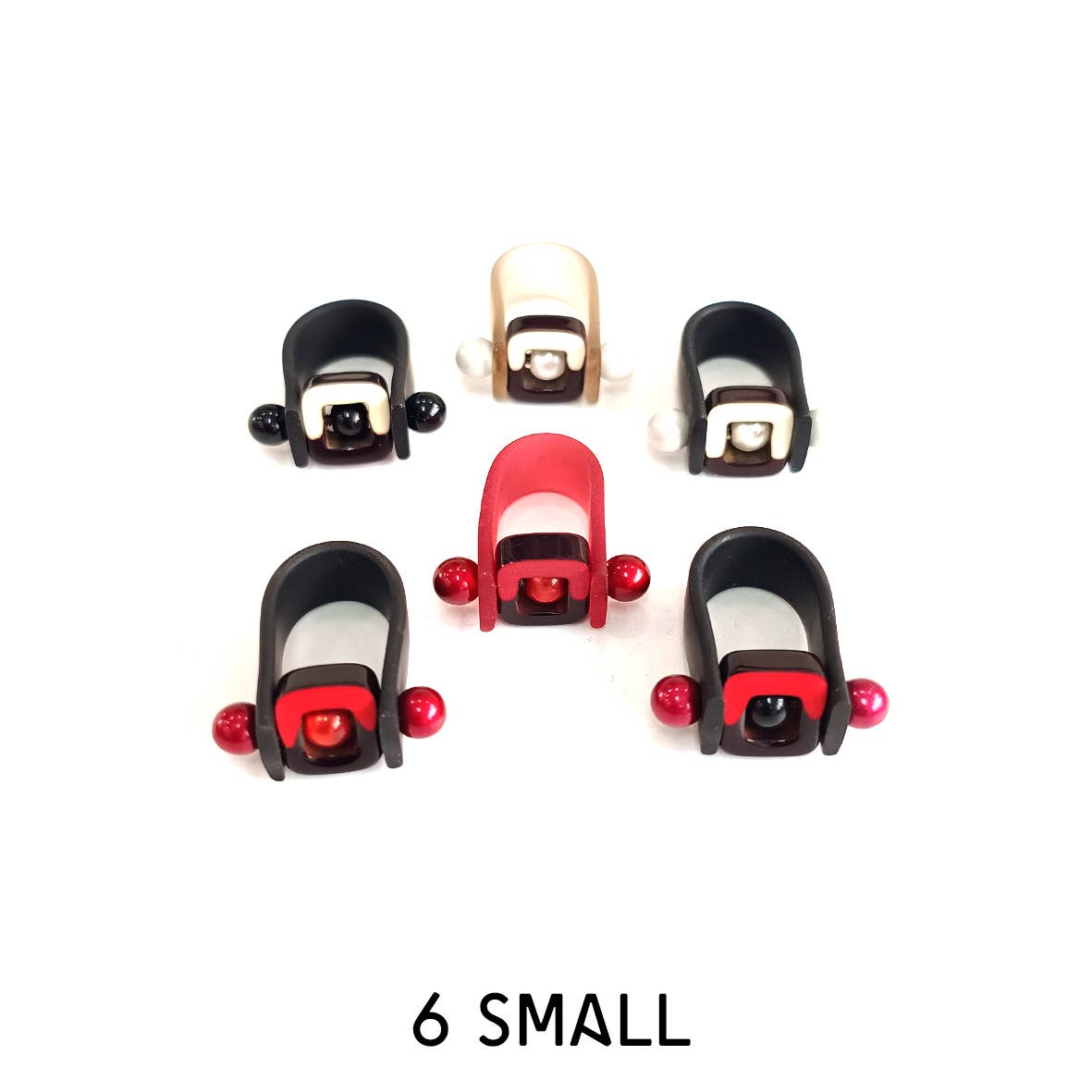 ALEX+SVET - Vente Anneau/bague à empiler - LUXOR | lot de 6 bagues en résine | PRIX BAS8