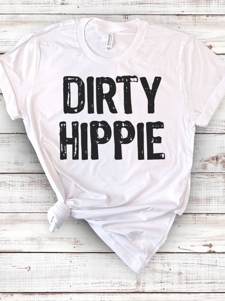 House Of Rodan - Vendita all'ingrosso Maglietta serigrafata - Donna - Dirty Hippie — divertente nerd carino HipPie Silly Stoner Maglietta2