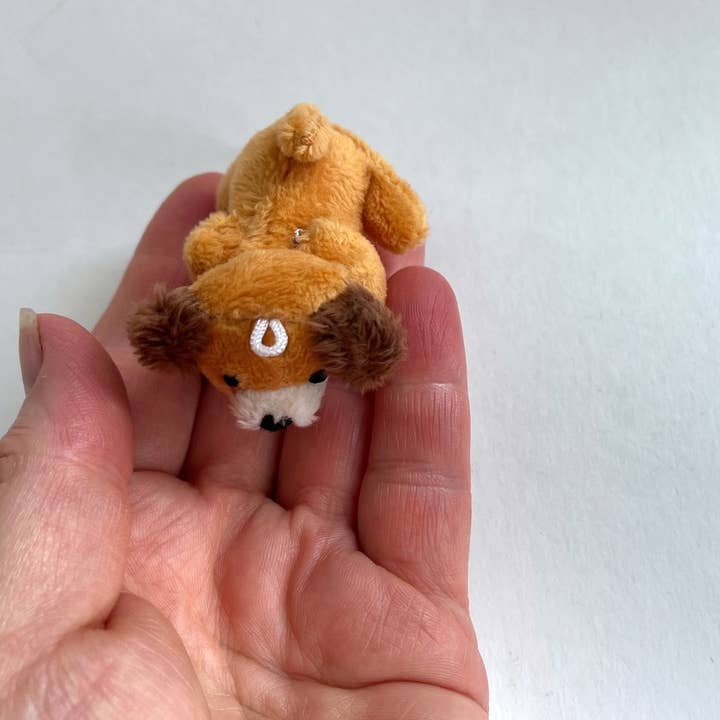 The Gifted Rat - Wholesale Keychain - Unisex - Mini Plush Puppy Dog Bag Charm Backpack Keychain (Browns)3