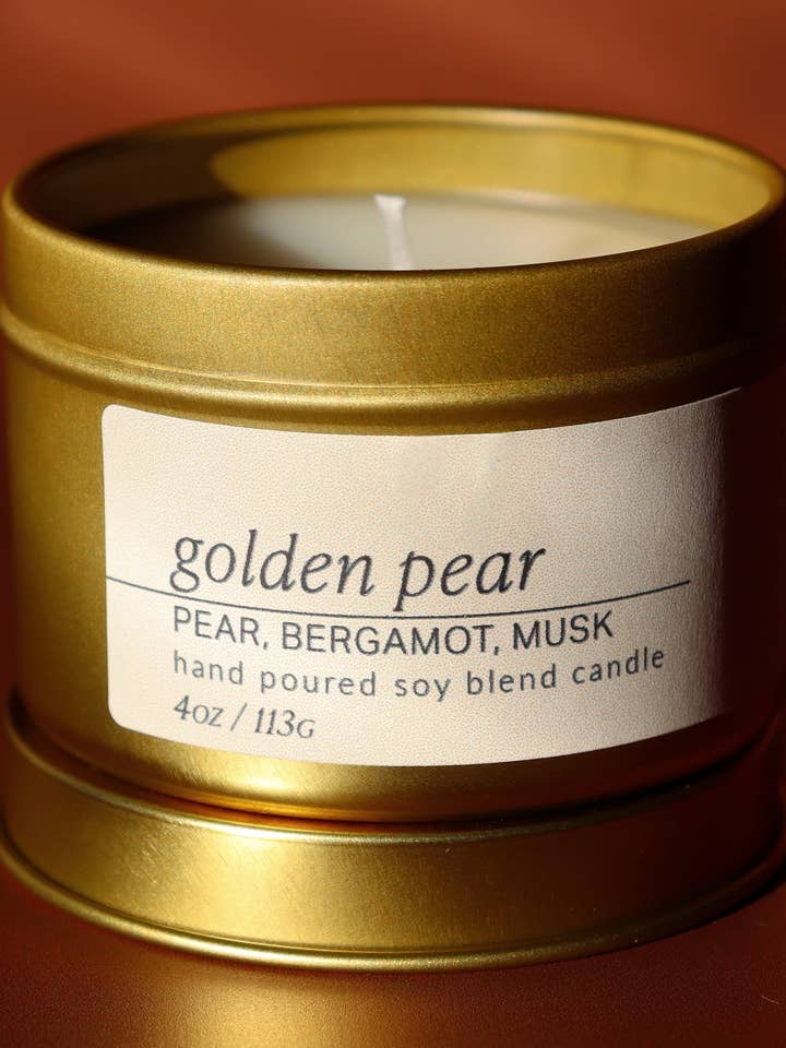 Golden Pear 4oz Candle for wholesale by The Crafthaus