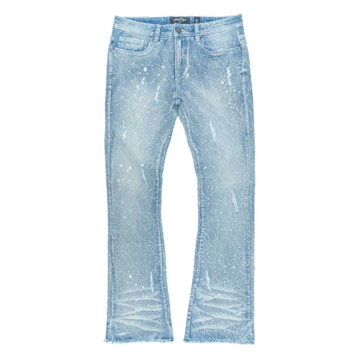 F1746 Amoto Stacked Jeans - Light Wash for wholesale on Faire