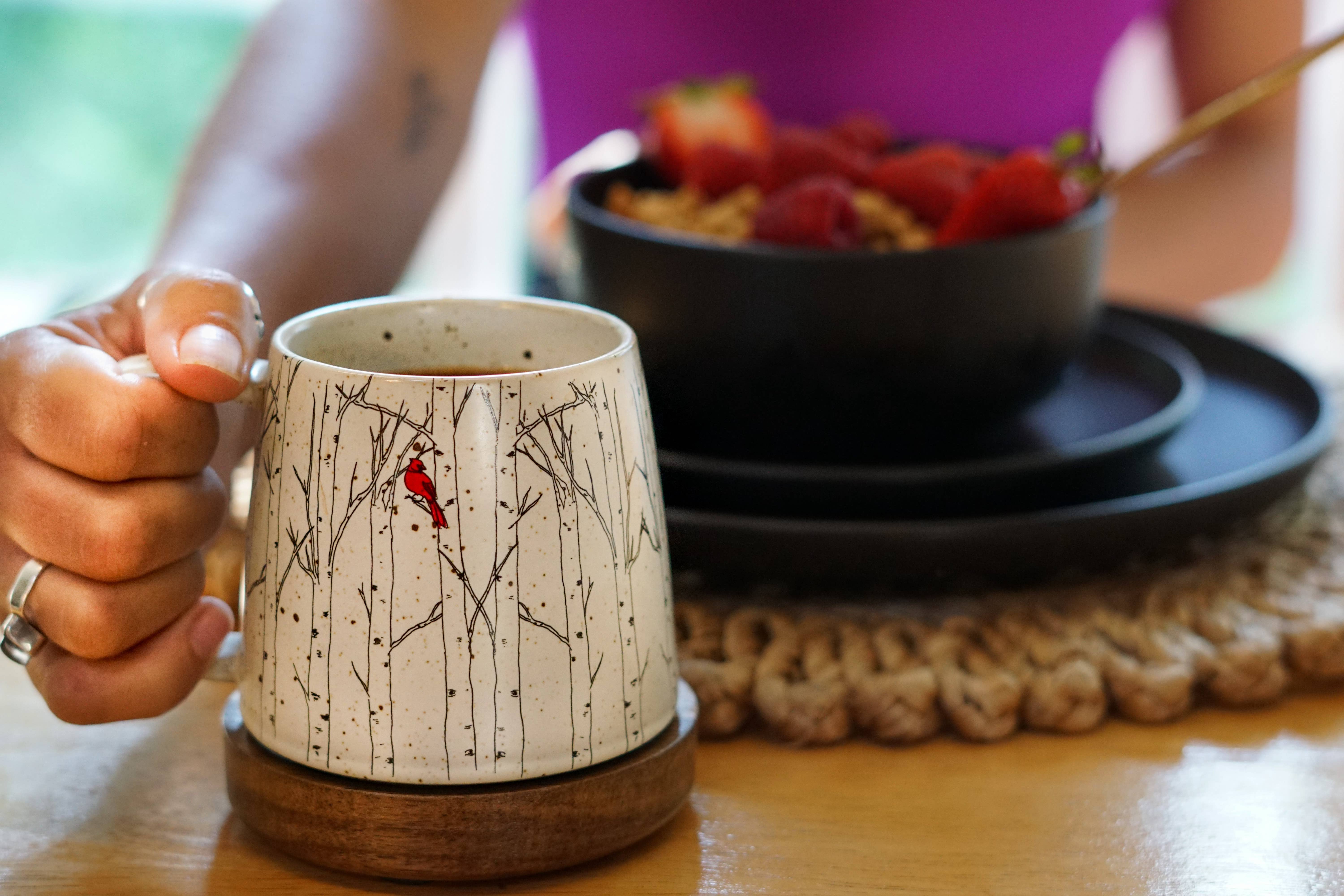 Artsy Em – wholesale Coffee mug – Cardinal In The Grove Mug1
