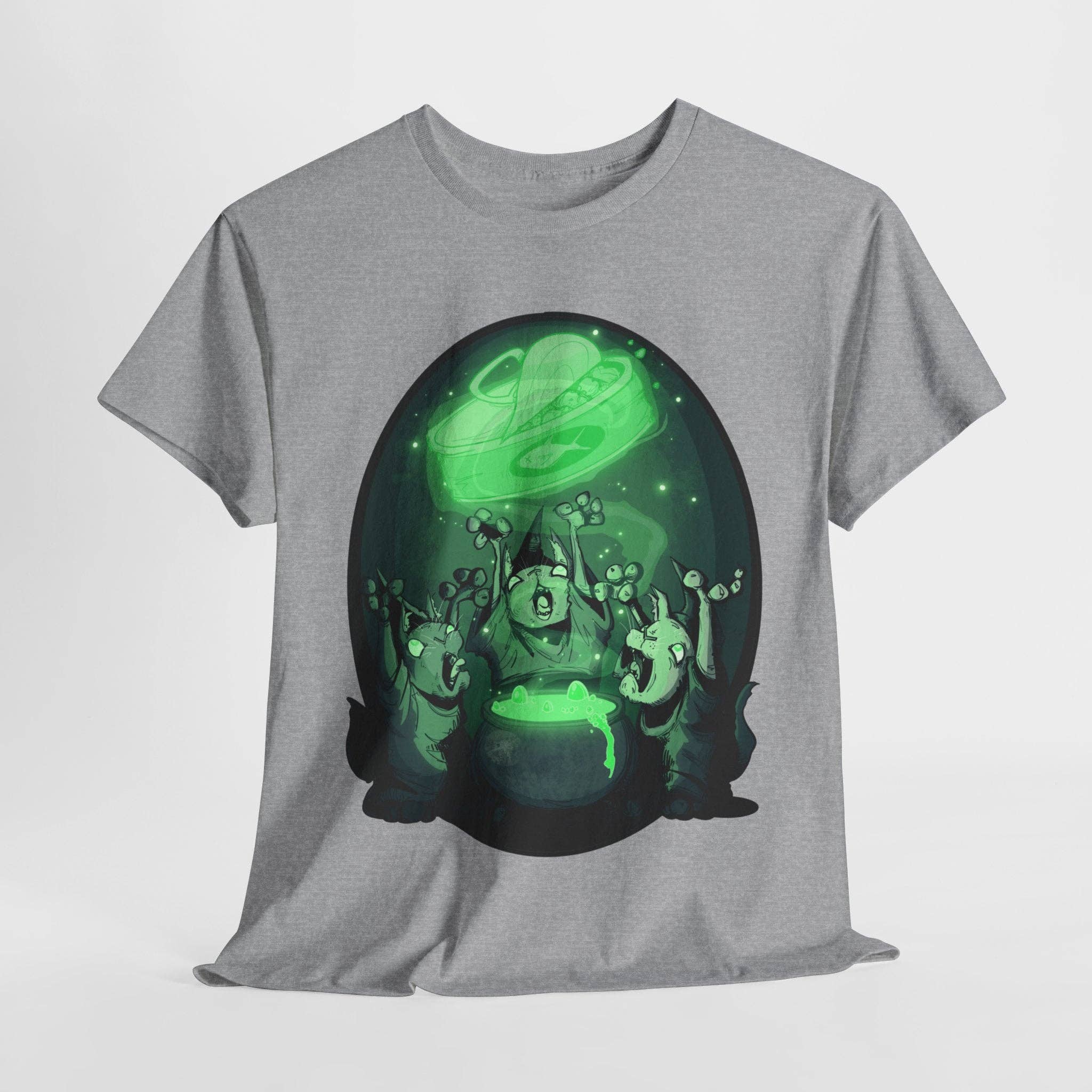 LVB Art - Vente T-shirt à imprimés – unisexe - T-shirt en coton épais unisexe Cat Coven6