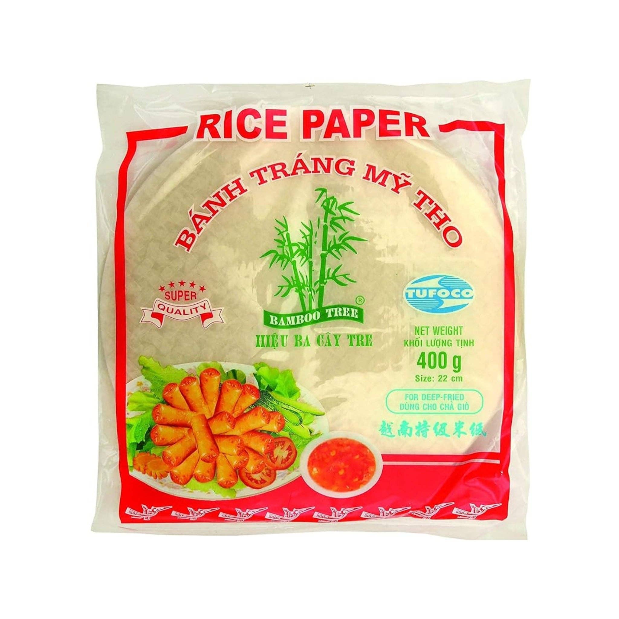 utoppa GmbH - Wholesale Bread mix - Bamboo Tree Rice Paper Spring Roll Round 22 cm 400 g