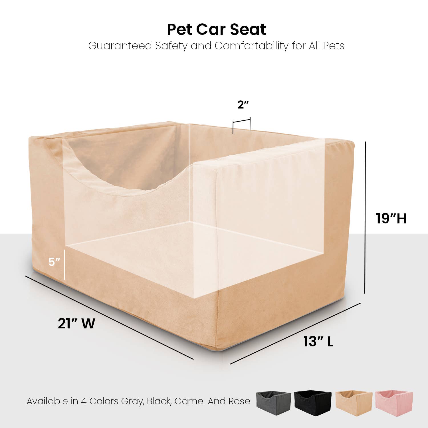 Precious Tails - Wholesale Pet Carrier - Cat/Dog - Precious Tails High Density Foam Pet Booster Seat24
