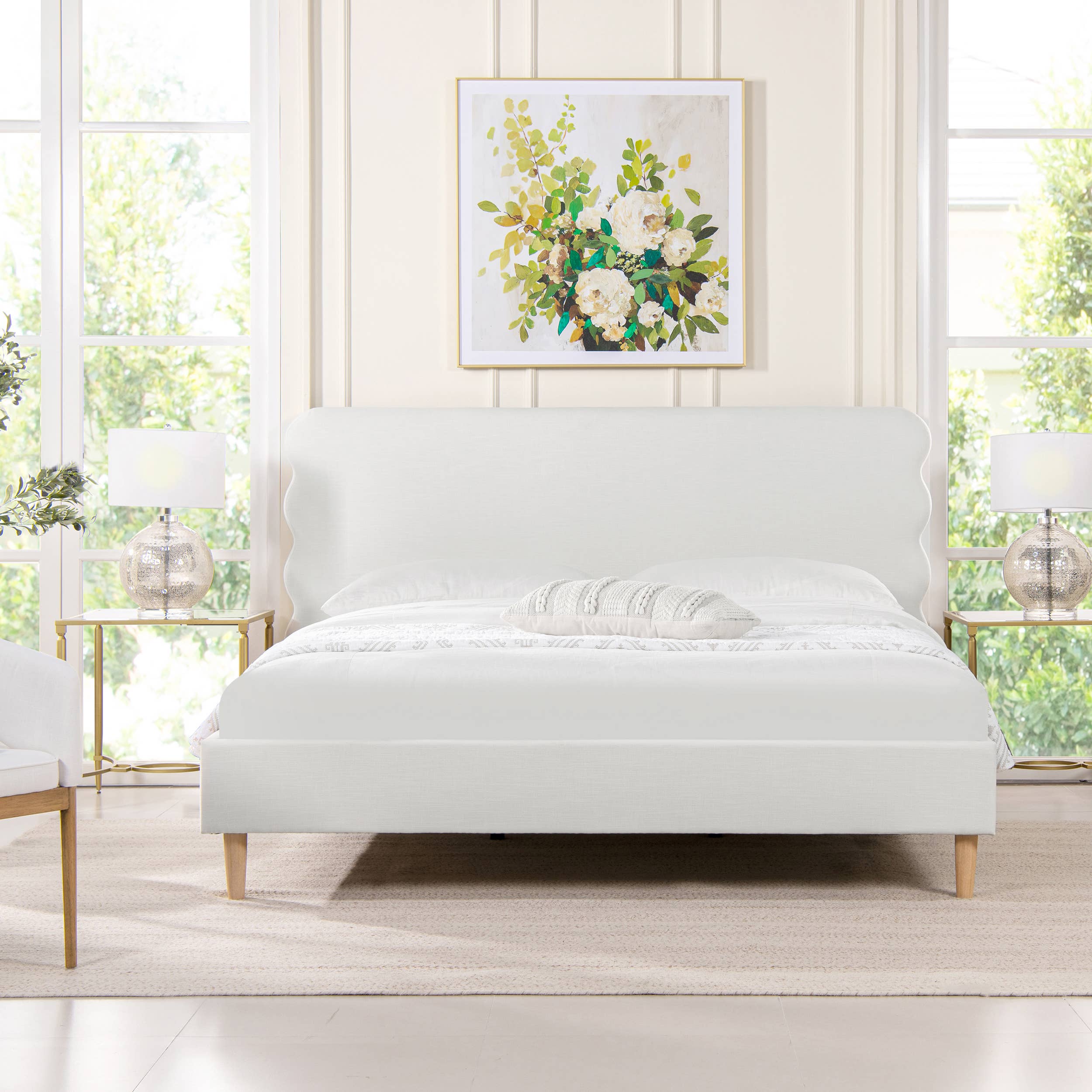 Jennifer Taylor Home - Wholesale Bed - Stockholm Modern Wavy Headboard Platform Bed20