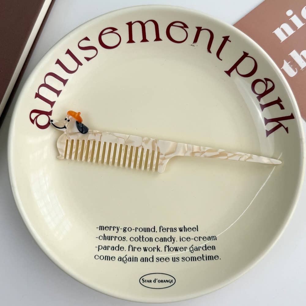 SoapElenGlen – Großhandel Haarbürste/Kamm – Verspielte Tier-Acetat-Kämme, tragbare Gemüse-Haarwerkzeuge10