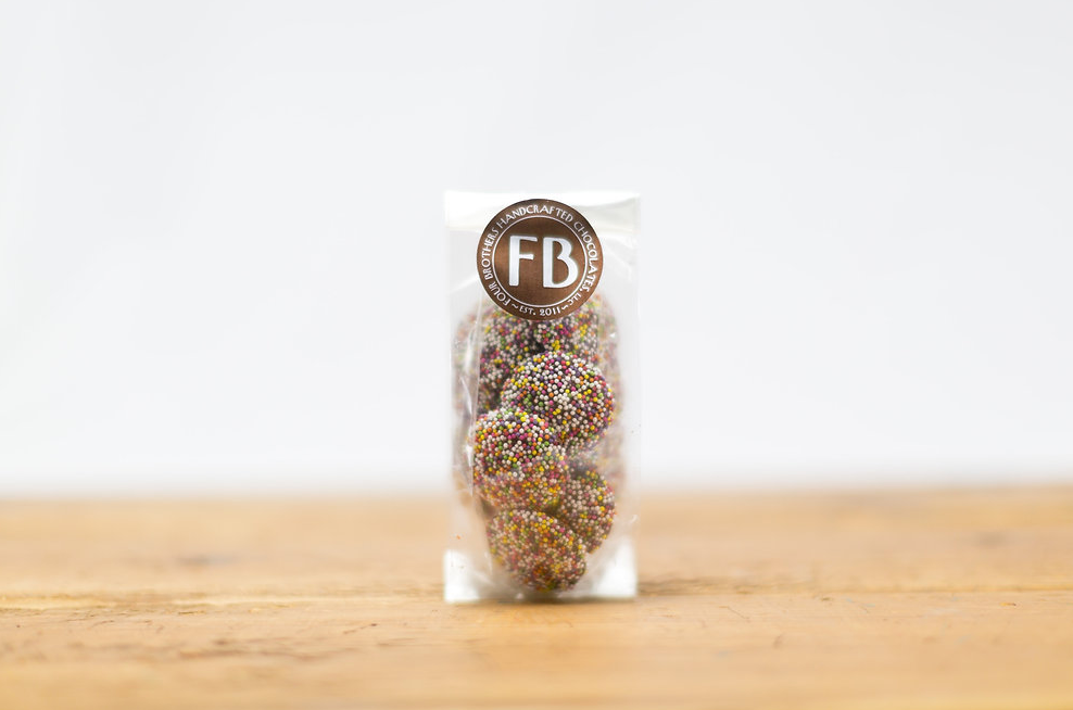 Four Brothers Chocolates - Wholesale Chocolate Covered Sweets - 2 oz. "Grab-n-Go" Milk Nonpareils1