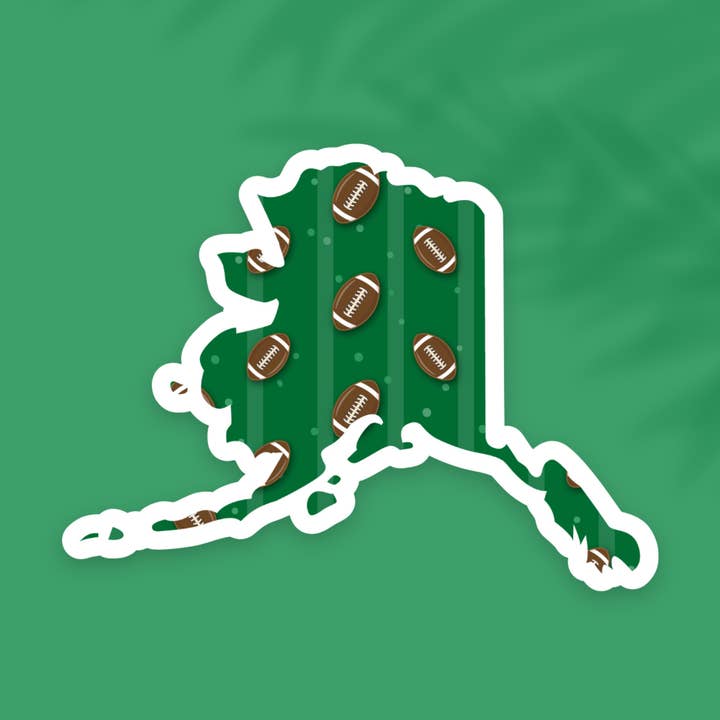 Alaska Football State Sticker for wholesale by The State Stickers