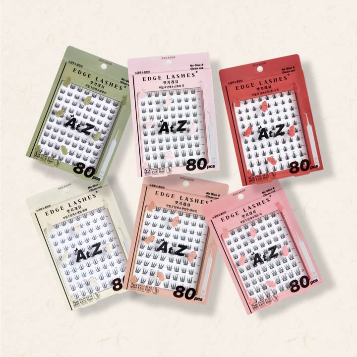 SOO ADOR Ensemble de Faux Cils Edge 6 Styles (Pince à Épiler Incluse) pour la vente par SOO ADOR