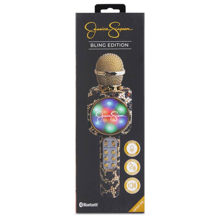 Trend Tech Brands - Wholesale Speakers - Jessica Simpson Brown Leopard Bling Karaoke Microphone6