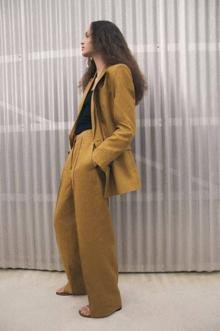 Marayn - Wholesale Suit Set - Women's - Linen Suit Set Blazer Vest and Trousers  Chic Export95