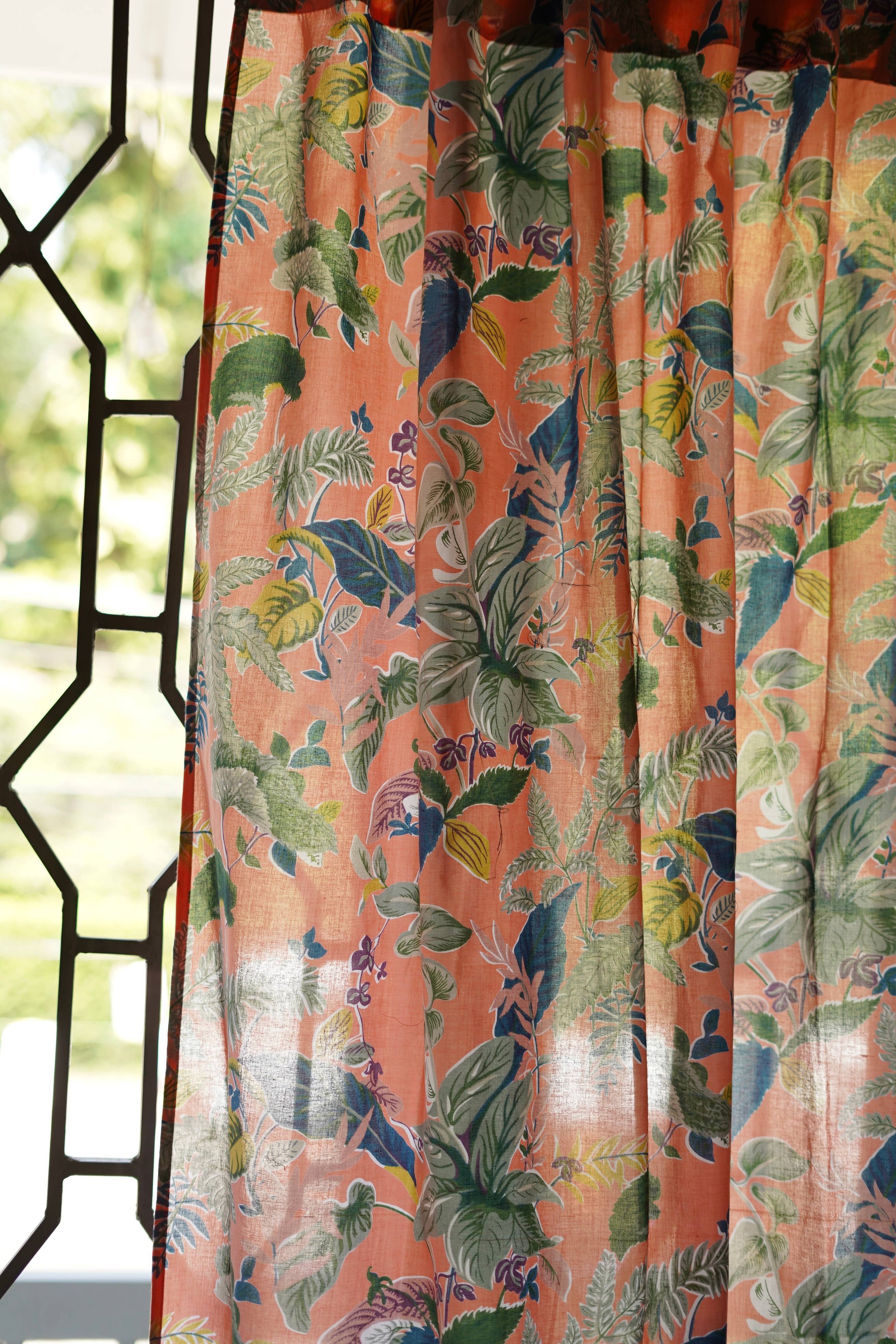 Annahmol - Wholesale Curtain - Vintage Inspired Botanical Sheer Curtains: Assorted Prints10