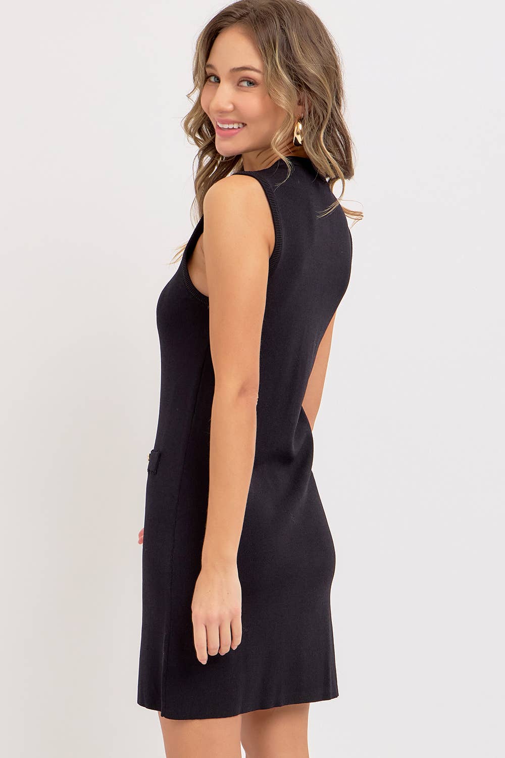 Sweet Lovely by Jen – wholesale Dress – Women's – SHORT  SLEEVELESS KNIT DRESS28