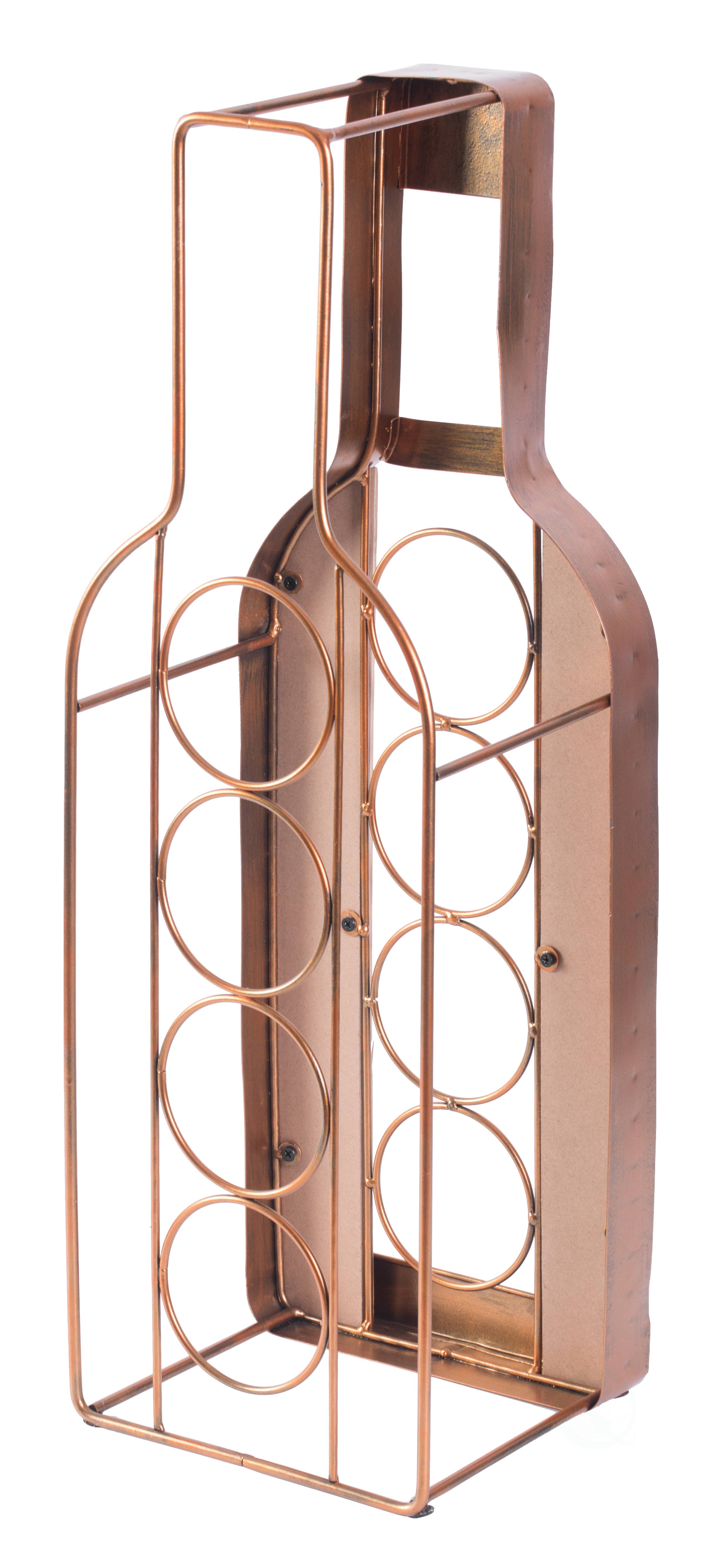Quickway Imports – wholesale Bottle rack/holder – Bottle Shaped Freestanding 4 Wine Bottle Holder3