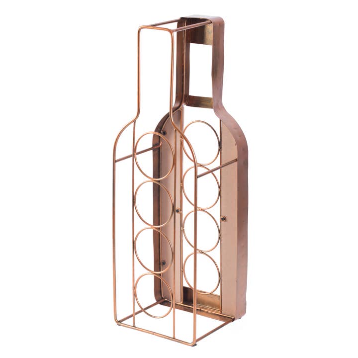 Quickway Imports – wholesale Bottle rack/holder – Bottle Shaped Freestanding 4 Wine Bottle Holder3