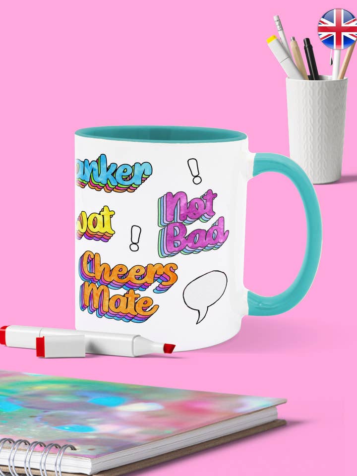 Tasses British Slangs pour la vente par To Home From London & To Home From Where?