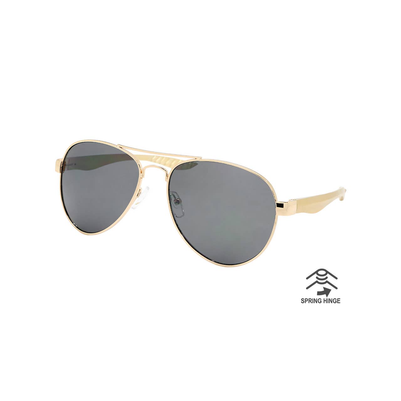 Shark Eyes, Inc - Wholesale Zonnebrillen - Heren - Heren Aviator aluminium zonnebril veer scharnier bril nieuw5