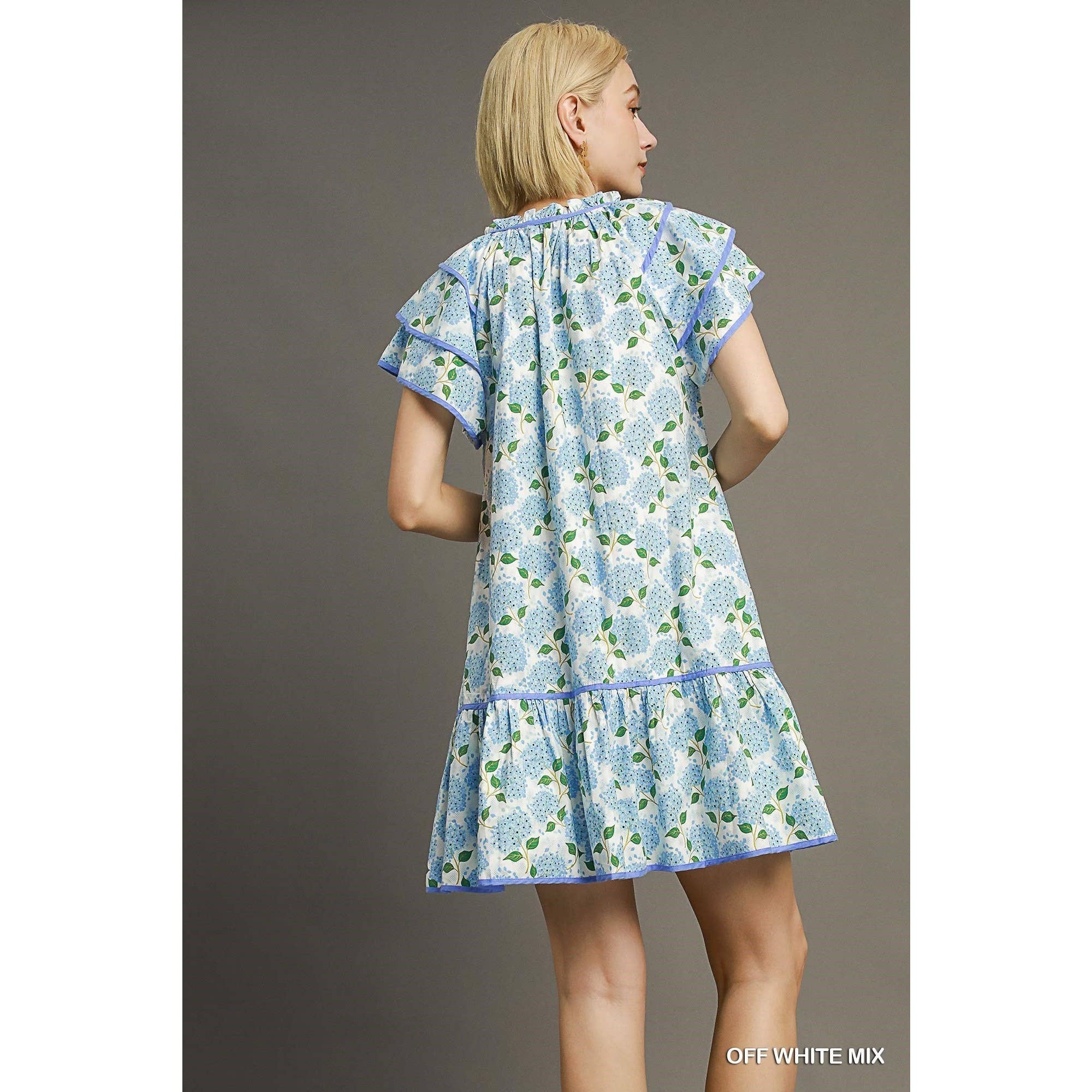 STYLE USA – Vestido - Mulher por atacado – Vestido floral em camadas6