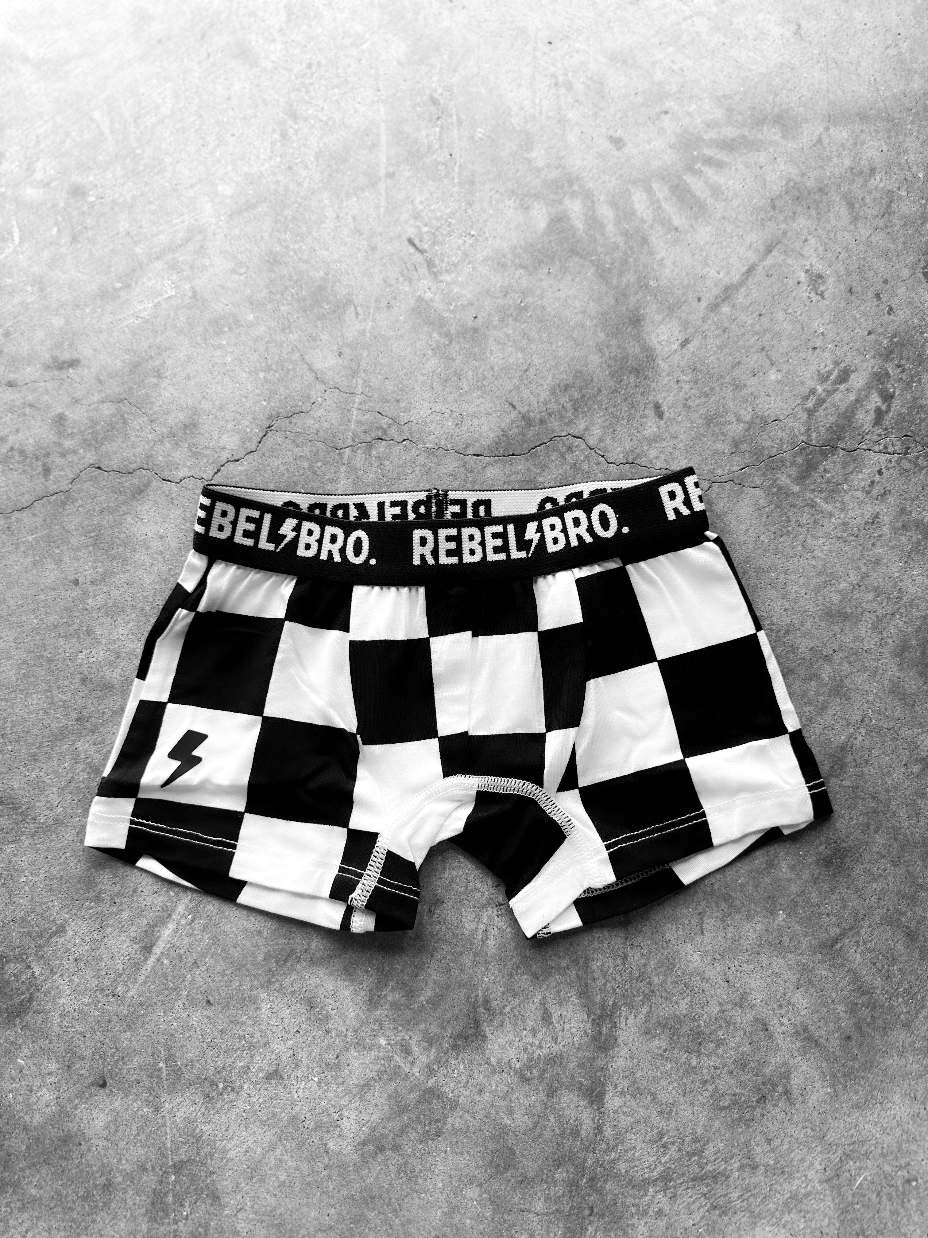 Rebel Bro - Wholesale Underwear - Kids - Bamboo Boxer Brief in Venice
