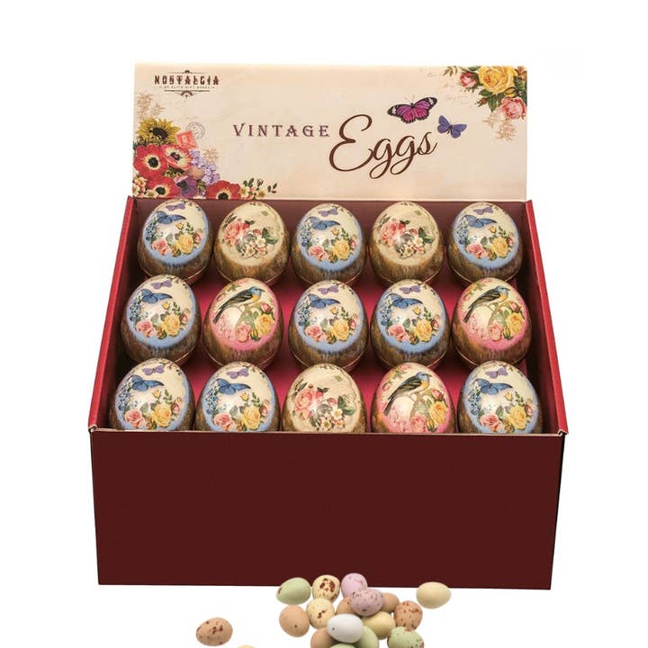 Nostalgia - Mini Egg Tins with Chocolate eggs for wholesale by Tin Treats