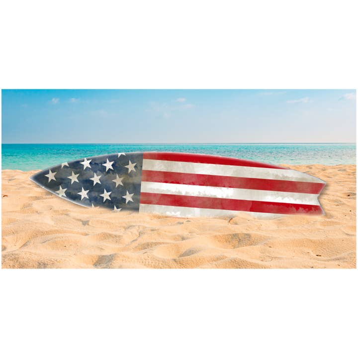 Jarmz Designs - Wholesale Wall Accent - SURF BOARD WALL ACCENT US FLAG1