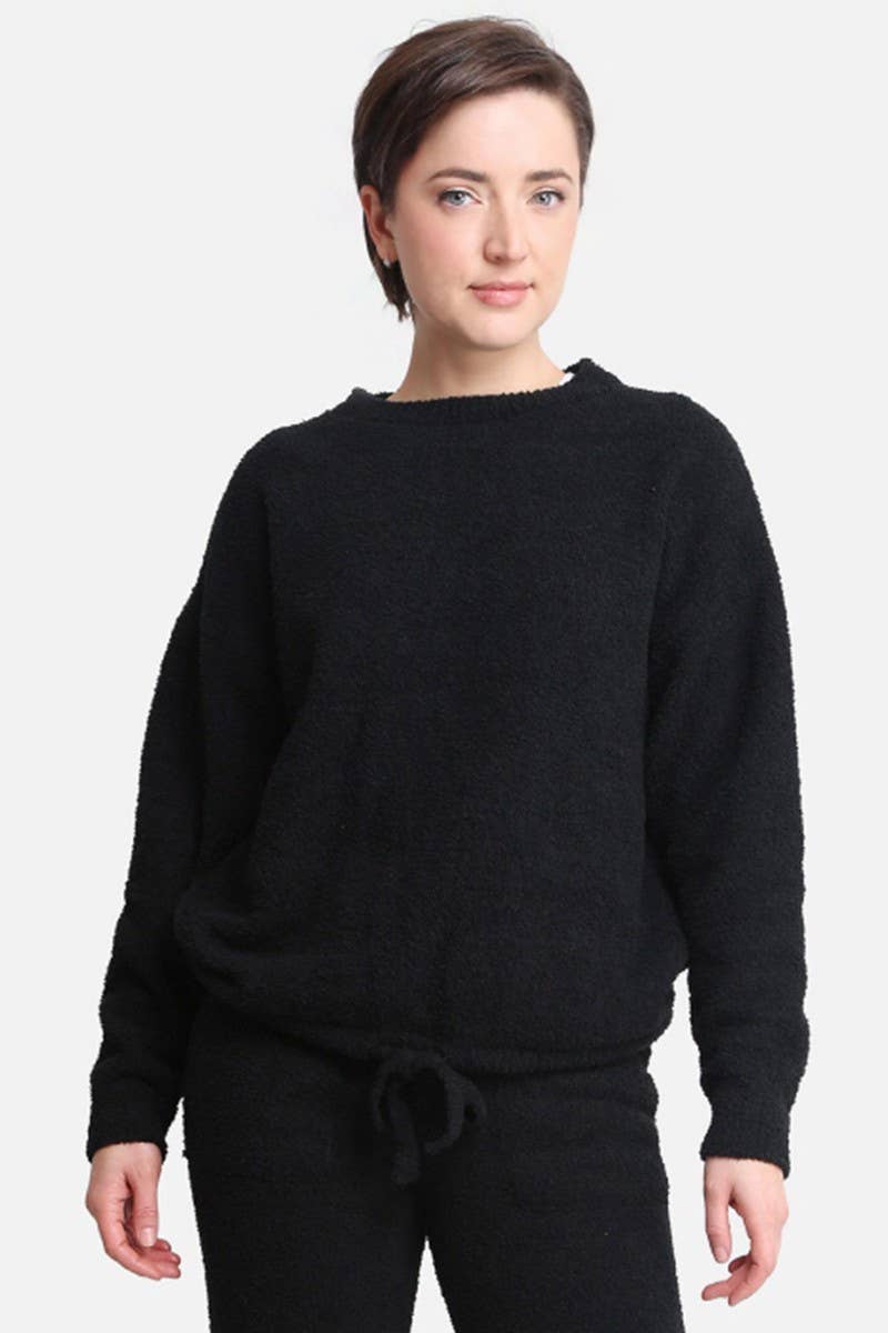 Fashion City – wholesale Sweatshirt – Women's – Solid Color Luxury Soft Lounge Pullover Sweater6