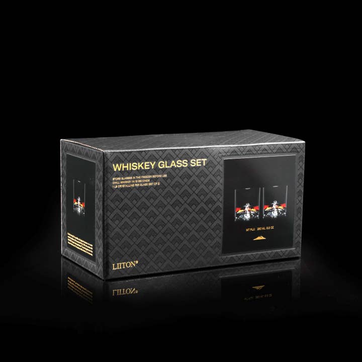 Viva | Espro | Liiton - Wholesale Cocktail/Liquor Glass - Fuji - 2-Piece Crystal Bourbon Whiskey Glass Set1