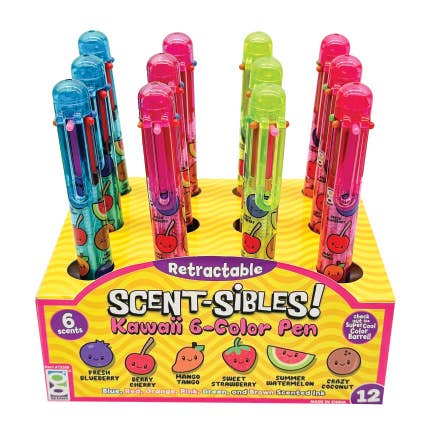 Geddes - Wholesale Pen - SCENT-SIBLE KAWAII 6 COLORED PEN  12/DSP1