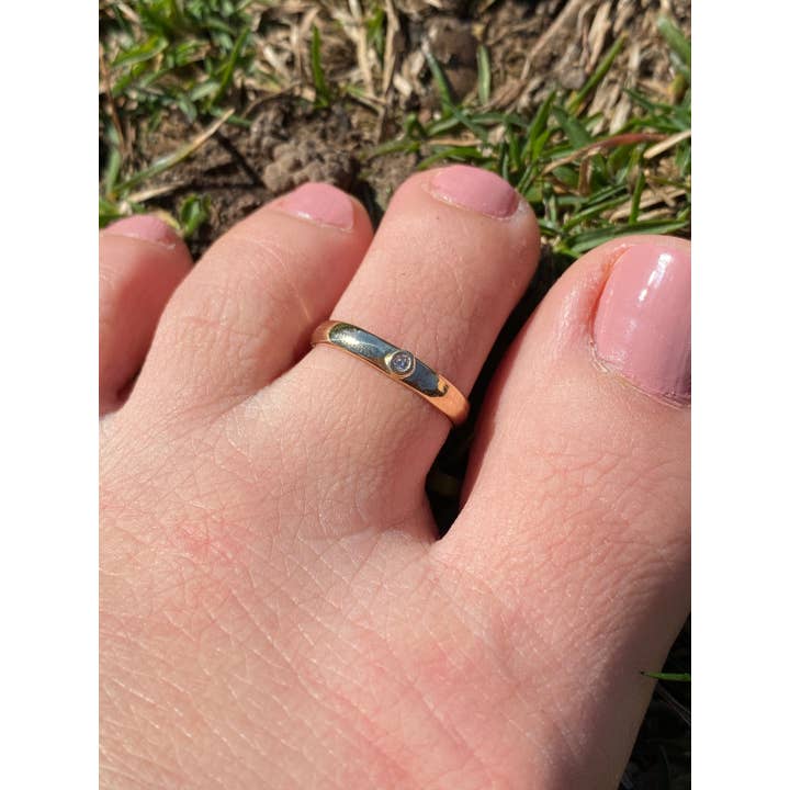 Zahav Jewelry – Engroshandel Båndring – 14kt massivt guld | Guldtåring | Justerbar tåring | Minimalistiske smykker | 14kt massivt guld I hverdagssmykker I enkle guldringe