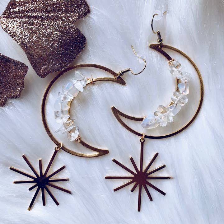 Astra Opalite Earrings for wholesale by Wanderlust Fashion