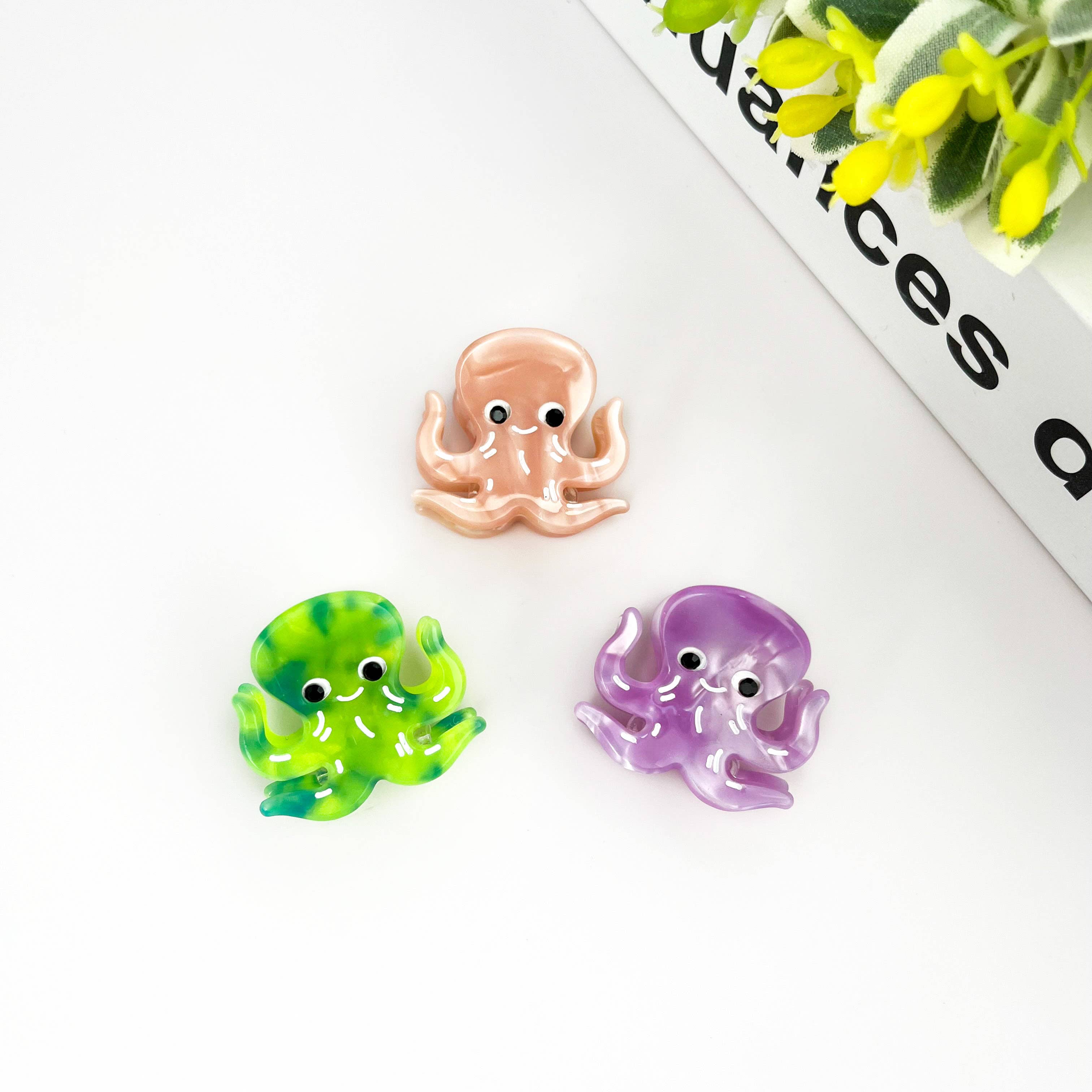 TheDivaSoap - Wholesale Hair Clip - Women's - Acetate Mini Marine Animal Hair Clip,Shark Octopus Claw Clip8