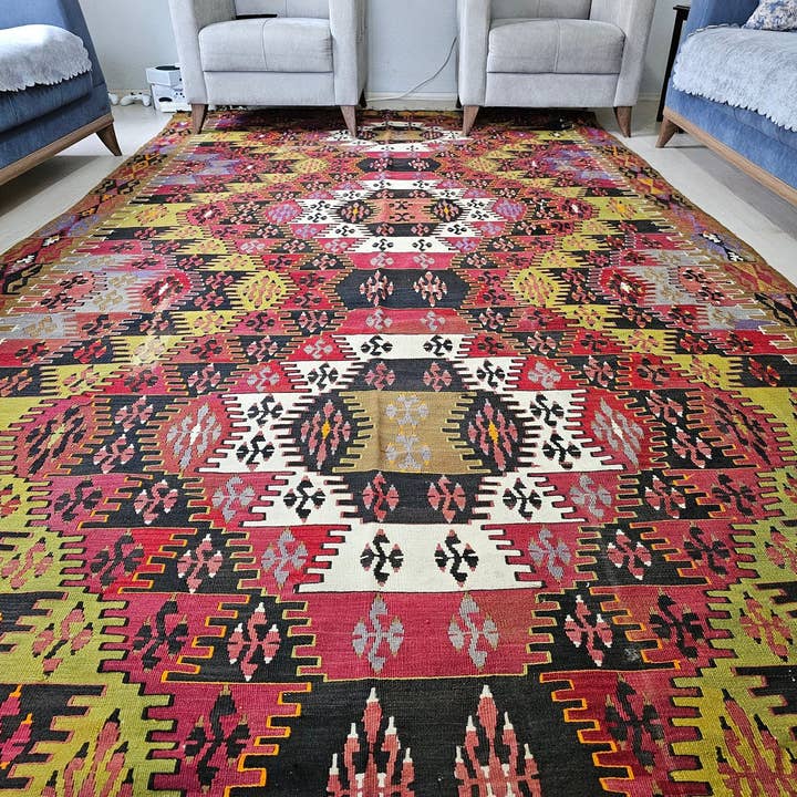 MesopotamiaRugs – wholesale Matta – 200x494 cm Stor kelimmatta