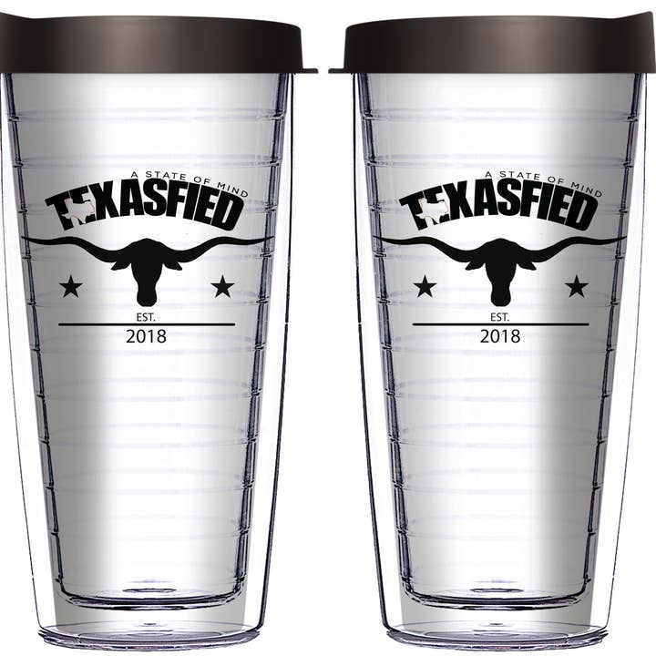Texasfied with Longhorns Tumbler for wholesale by FREEHEART
