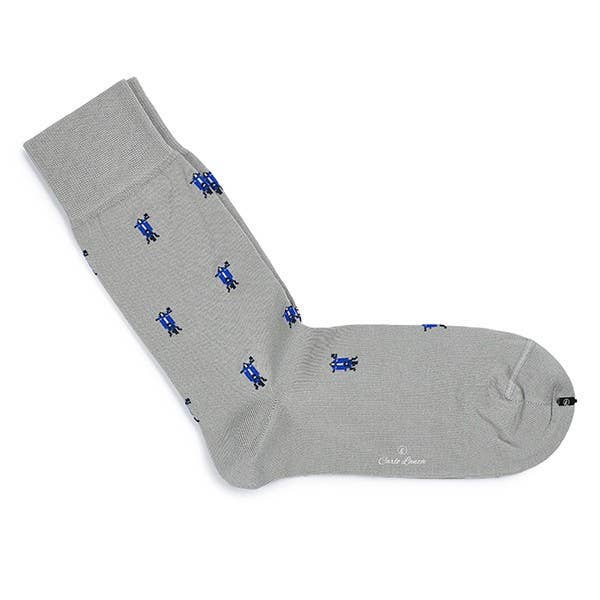 REMOVED BRAND - Wholesale Socks - Men's - Grey Scooter Socks | Carlo Lanza1