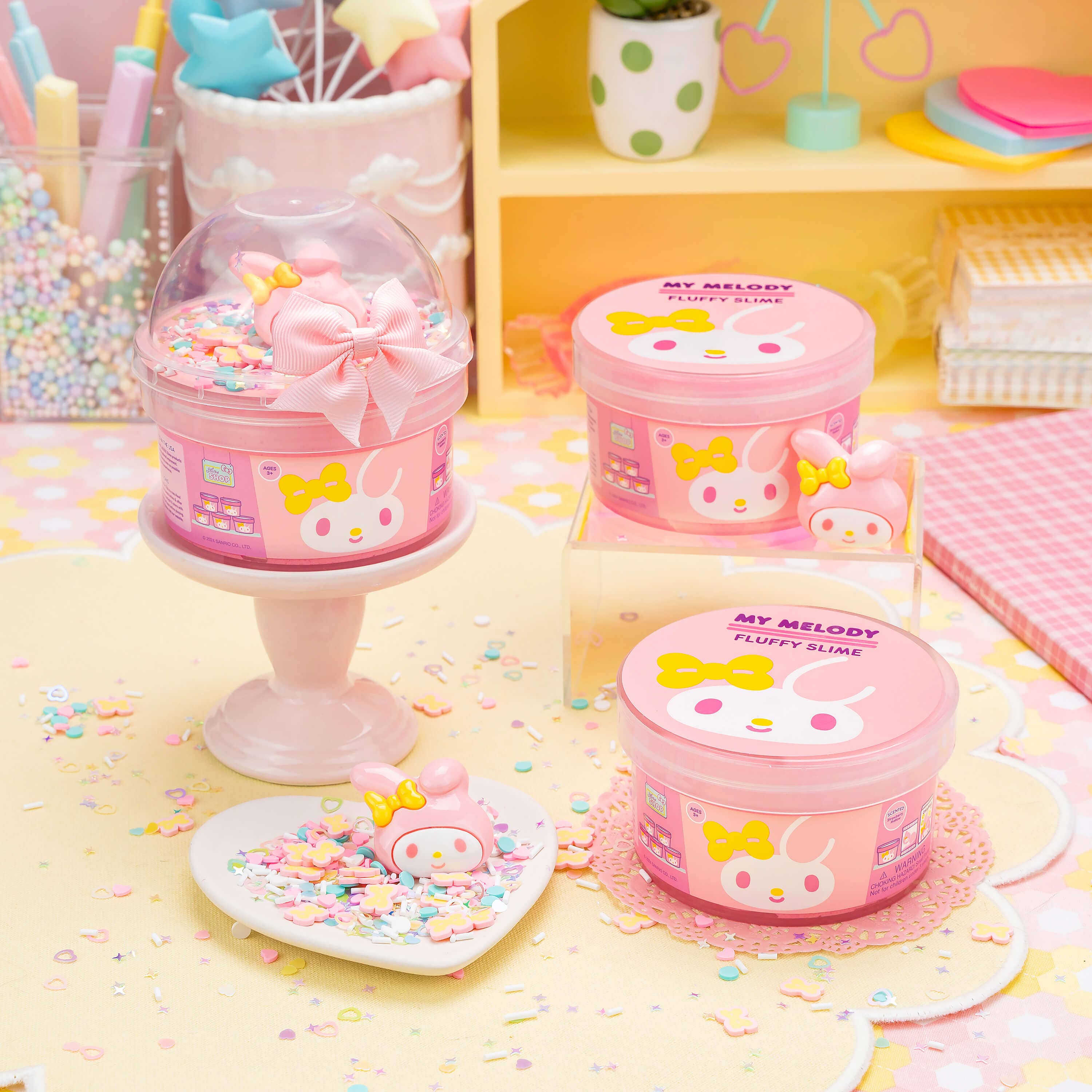 Kawaii Slime Company - Wholesale Putty/Slime - Kids - My Melody™ Fluffy Slime (4pcs/case)4