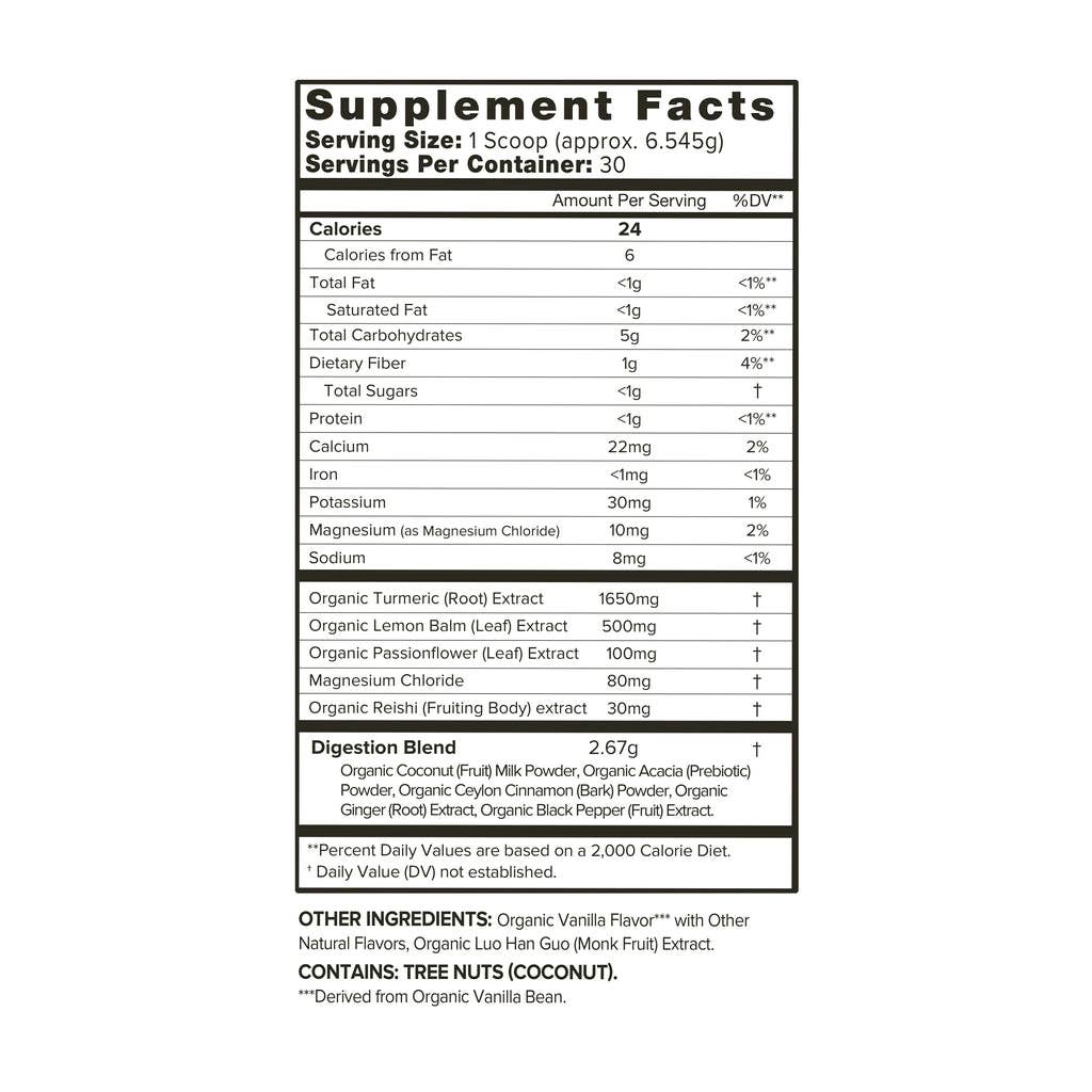 Organifi - Wholesale Protein/Superfood Powder - Gold-Turmeric Relaxing Superfood Powder Tea1