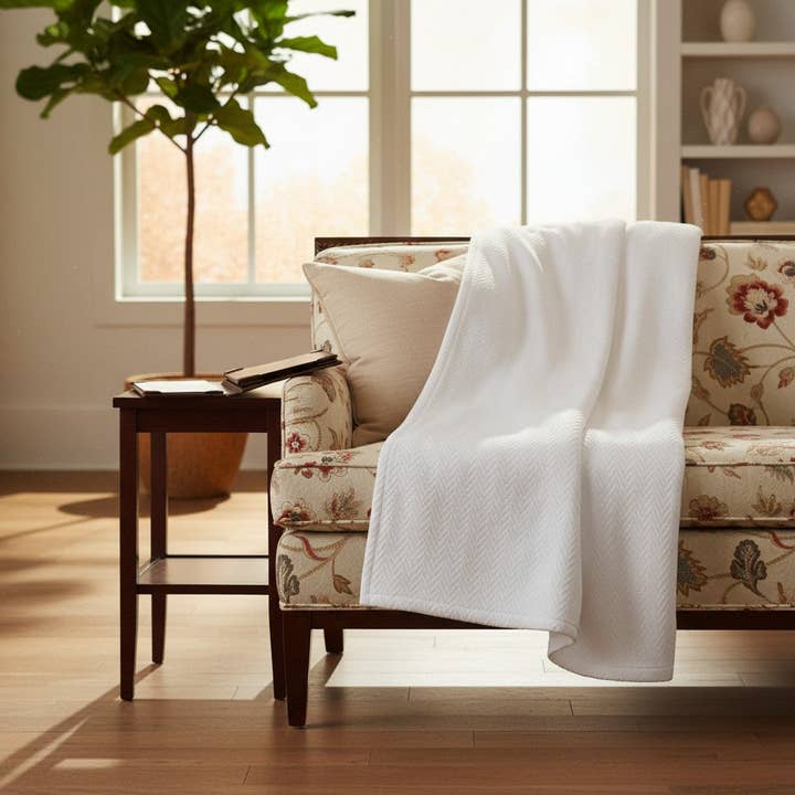 Sildeben & Honeycomb Weave Termisk Tæppe 2 PK for engroshandel hos Rifz Textiles Inc