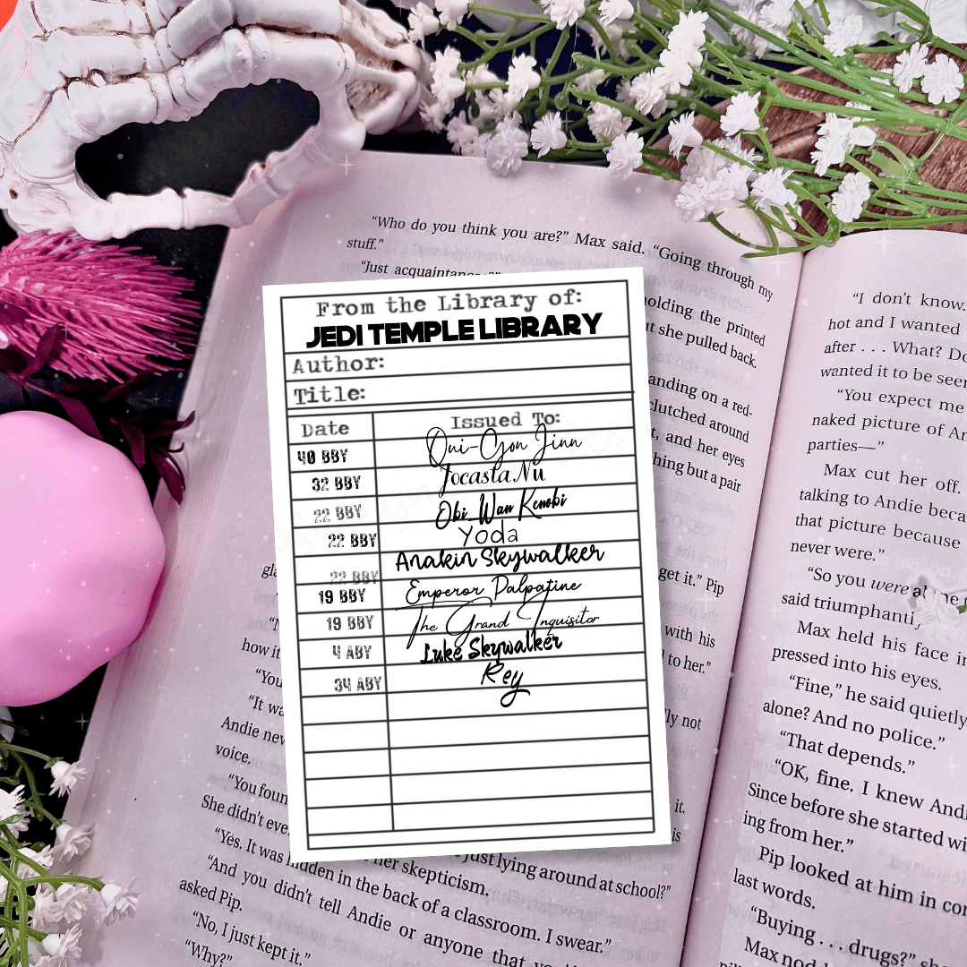 Awfullynerdy.co – Großhandel Lesezeichen – Star Wars inspirierte Bibliotheksausleihkarte Lesezeichen0