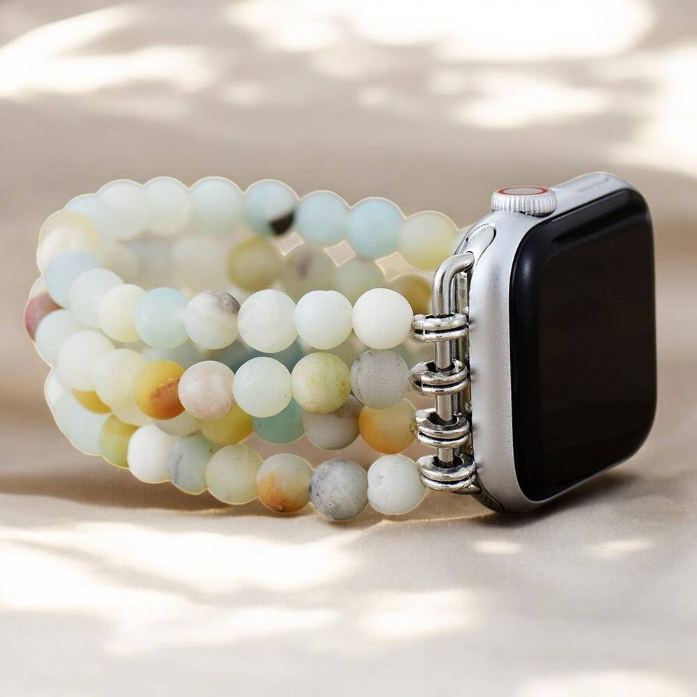 Cape Diablo - Wholesale Watch Band/Strap - Women's - Amazonite Jasper Stretch Apple Watch Strap2