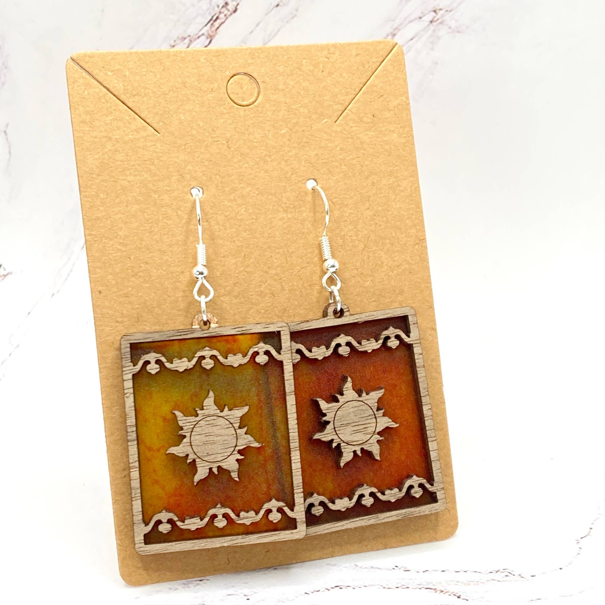 KL Design Works - Wholesale Dangle earrings - Dangle Earrings - Floating Sky Lantern - Double Sided1