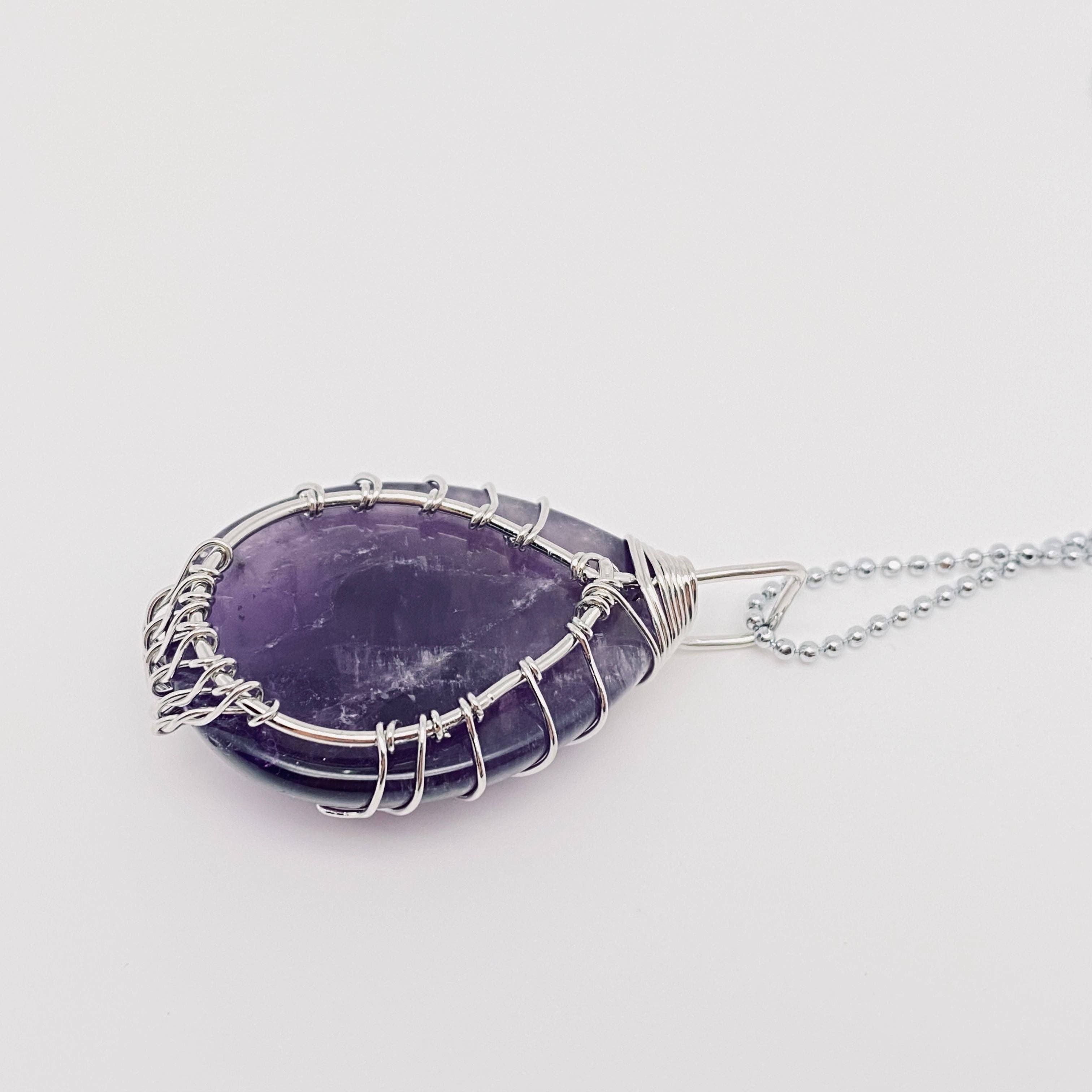 Mio Queena - Vendita all'ingrosso Collana con ciondolo/pendaglio - Collana con ciondolo a goccia in pietra naturale e cristallo4