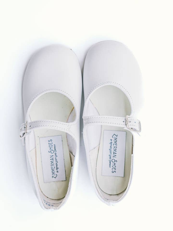 Zapatos Zimmerman Eleanor Mary Jane en blanco para venta al por mayor de Petite Moss