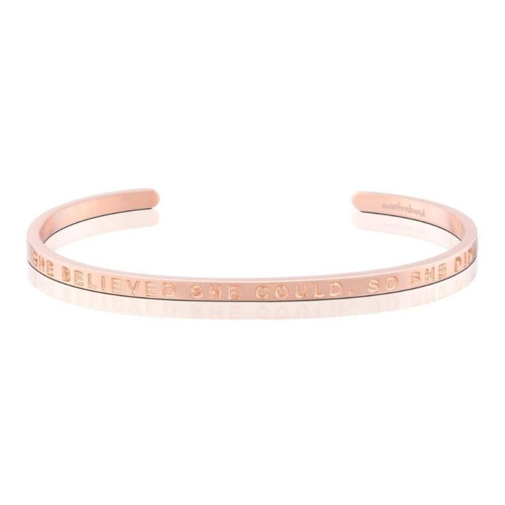 MantraBand - Wholesale Cuff Bracelet - She Believed She Could - inspirational MantraBand® bracelet7