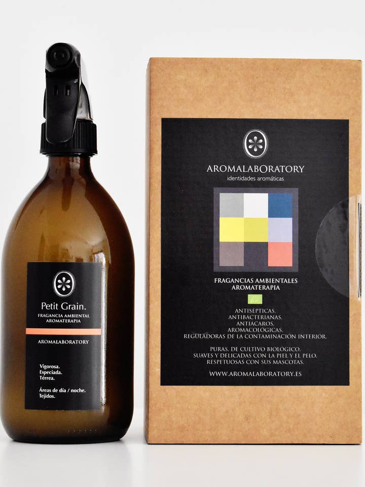 Parfum environnemental PETIT GRAIN. Aromathérapie. Écologique. 50 pour la vente par AROMALABORATORY