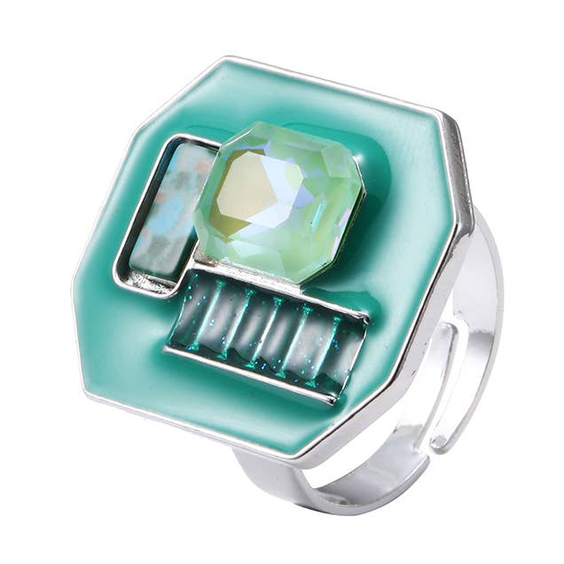 ADJUSTABLE RING 21PEBG021 for wholesale by Blossom bijoux