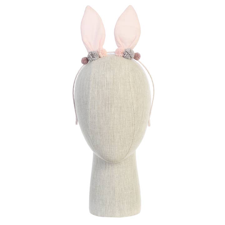 Bandeau scintillant en forme d'oreilles de lapin avec pompons pour la vente par Dear Ellie